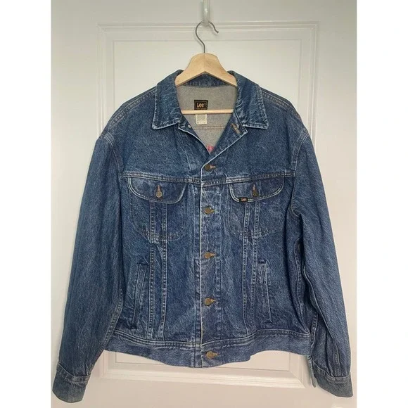 Vintage‎ Lee Denim Large Hard Rock Cafe Tokyo Jacket Embroidered Back 90's Vibes - Picture 2 of 10